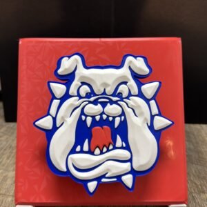 Bulldog-Inspired Floating Plaque – 3D Printed Display